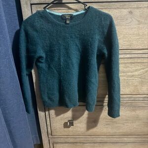 Charter Club Women's Teal Crewneck Sweater